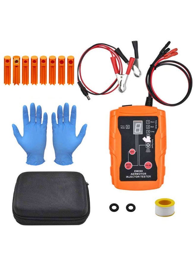 X-PRO5 EM288 Fuel Injector Tester Cleaning Tool Kit 8 Pulse Automotive Fuel Injector Testers - Image 5